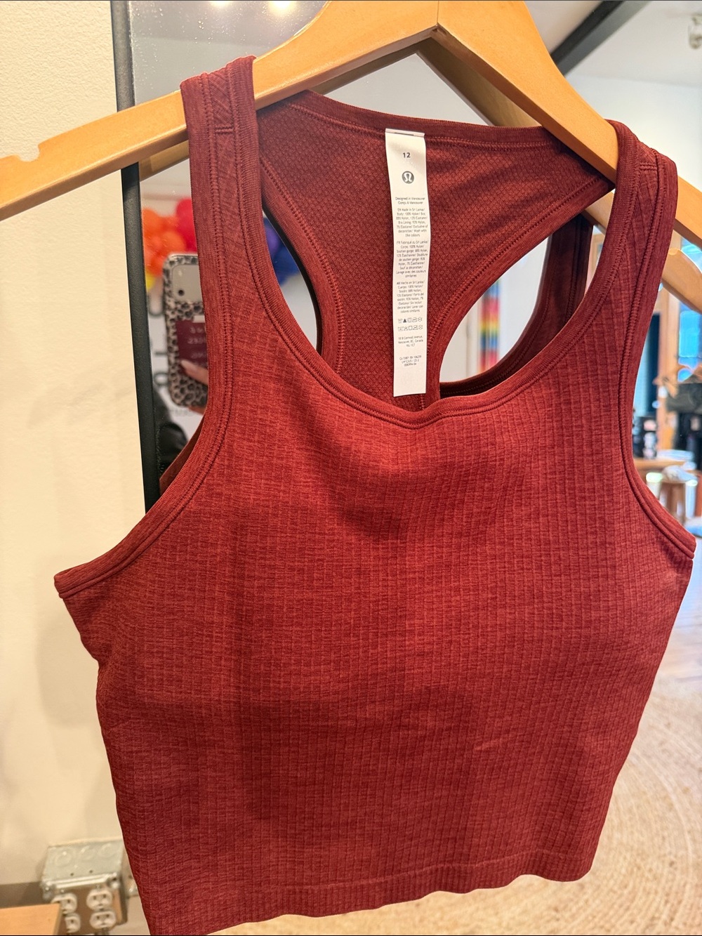 lululemon athletica Ebb to Street Cropped Racerback Tank NWOT